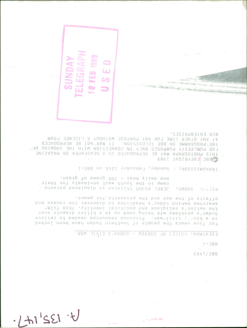 Second Sudanese Civil War - Vintage Photograph