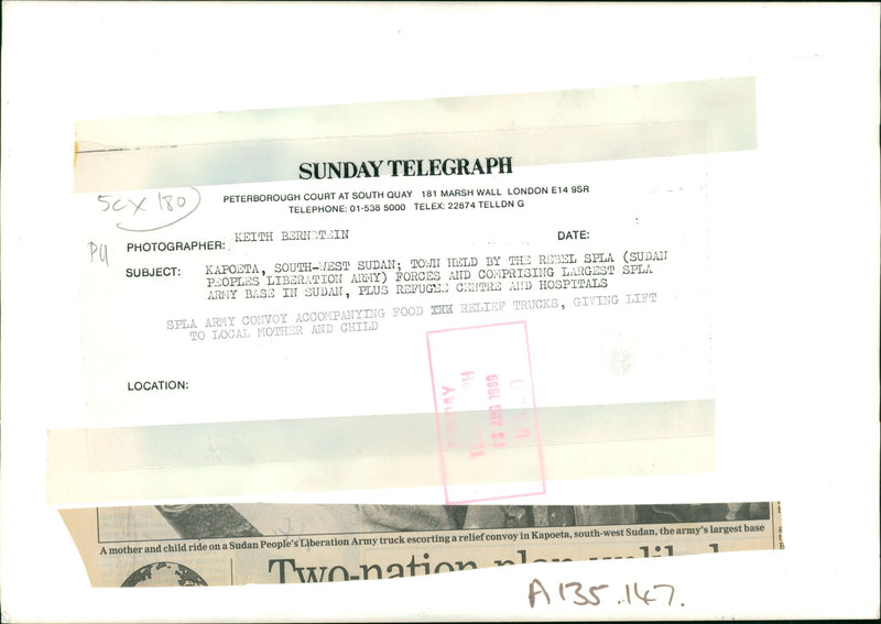 Second Sudanese Civil War - Vintage Photograph