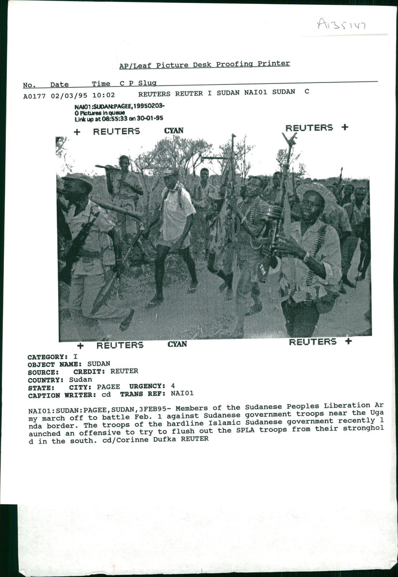Second Sudanese Civil War - Vintage Photograph