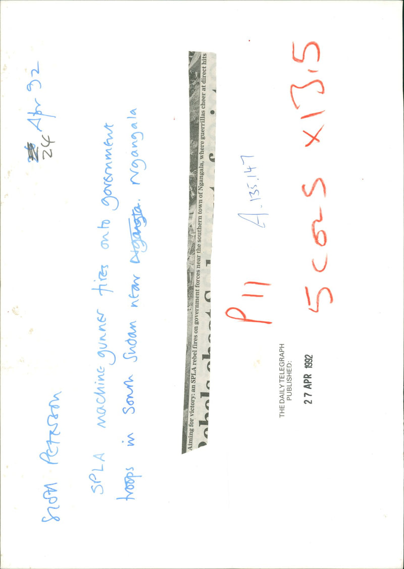 Second Sudanese Civil War - Vintage Photograph