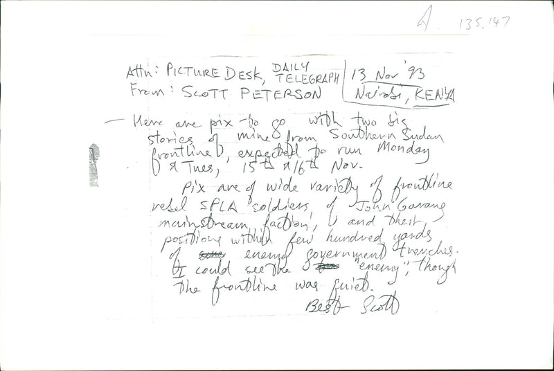 Second Sudanese Civil War - Vintage Photograph