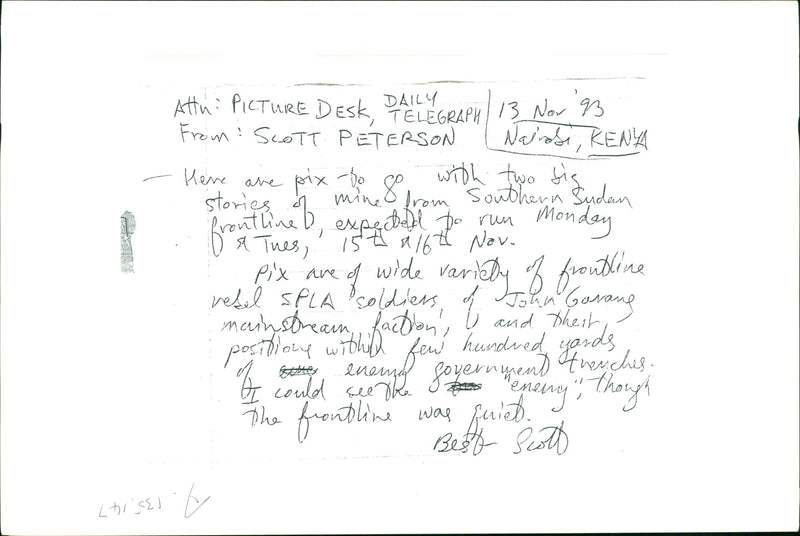 Second Sudanese Civil War - Vintage Photograph