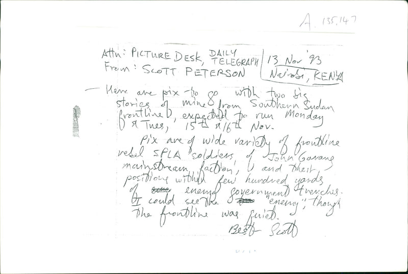 Second Sudanese Civil War - Vintage Photograph