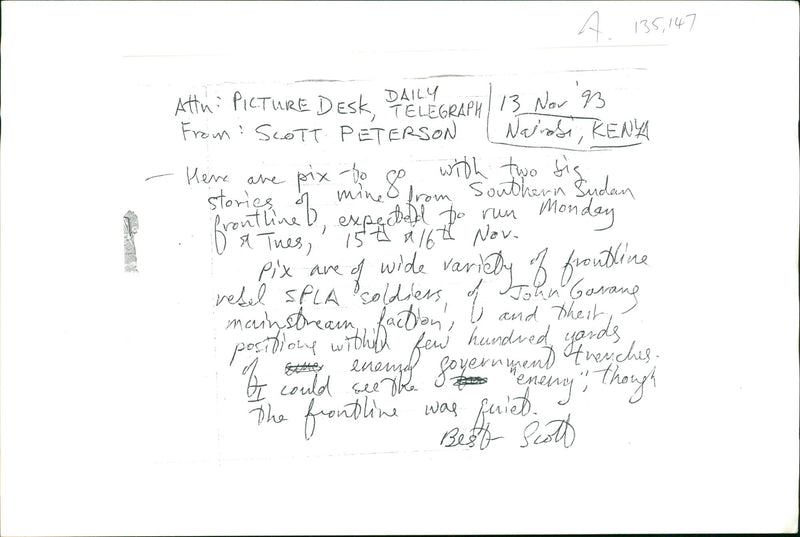 Second Sudanese Civil War - Vintage Photograph