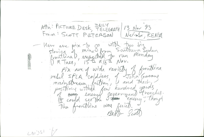 Second Sudanese Civil War - Vintage Photograph