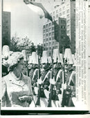 English Queen Elizabeth during her state visit to Santiago - Vintage Photograph
