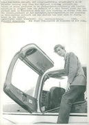 Prince Charles of Wales is provoking a twin basset plan. - Vintage Photograph