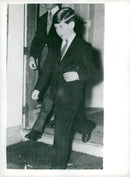 Prince Charles of Wales at Lady Pamela Mountbatten and Mr. David Hicks wedding. - Vintage Photograph