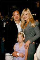 American Baywatch actor Gena Lee Nolin along with husband Greg Fahlman and the daughter - Vintage Photograph