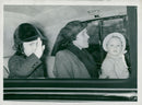 Prince Charles, nurse Lightbody and Princess Anne by car to Sandringham - Vintage Photograph