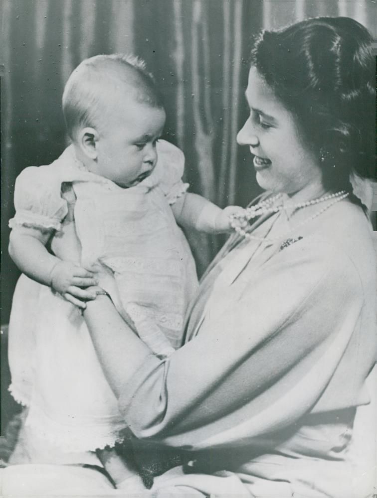 Prince Charles and Crown Princess Elizabeth II - Vintage Photograph