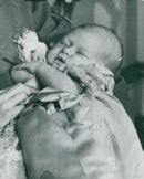 Prince Charles is sleeping in his mother's arms - Vintage Photograph