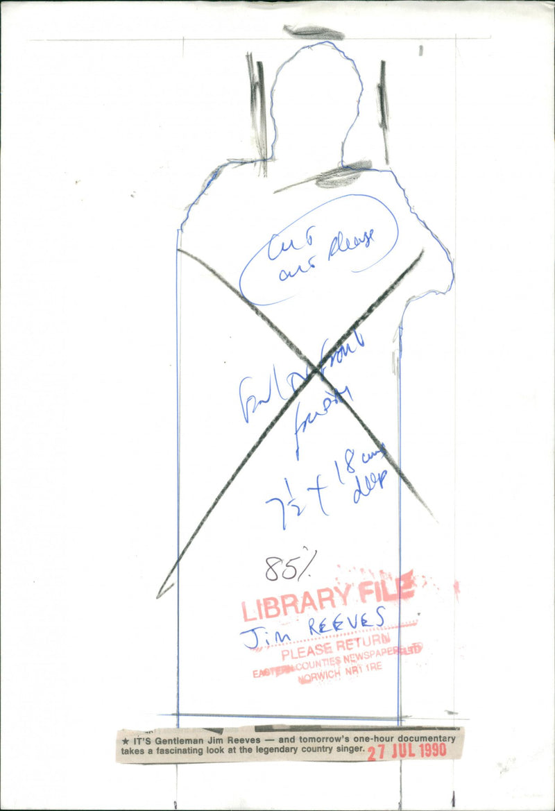 James Travis Reeves was an American country and popular music singer-songwriter. - Vintage Photograph