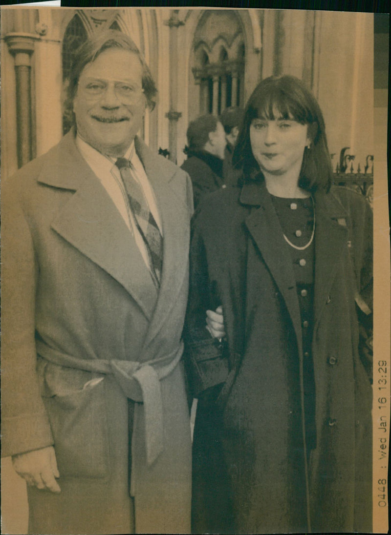 Oliver ReedOliver Reed and Josephine Burge. - Vintage Photograph