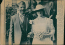 Oliver Reed and Josephine Burge. - Vintage Photograph
