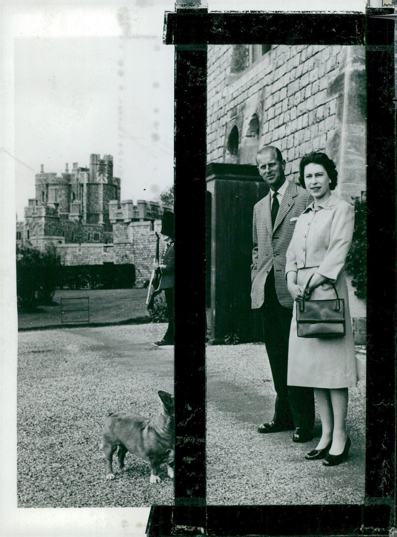 Queen Elizabeth II and Prince Philip - Vintage Photograph