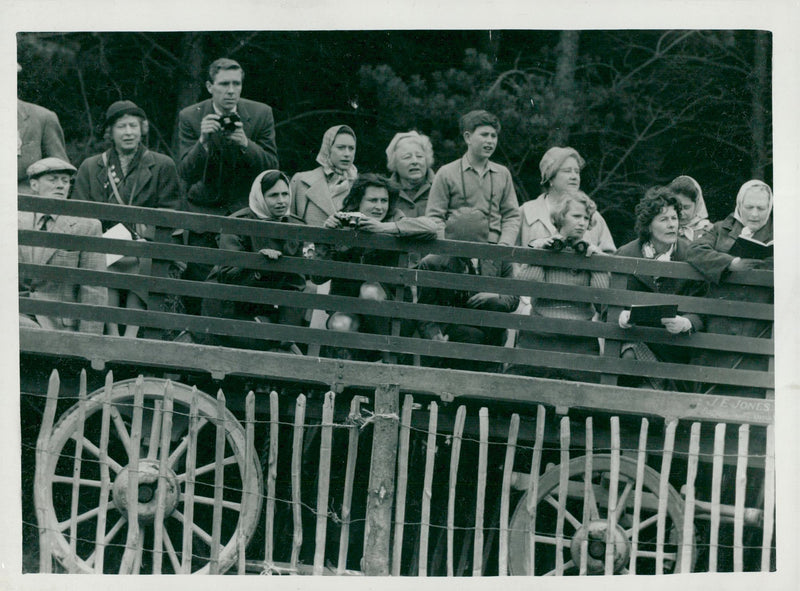 Queen Elizabeth II, Prince Charles and Princess Anne - Vintage Photograph