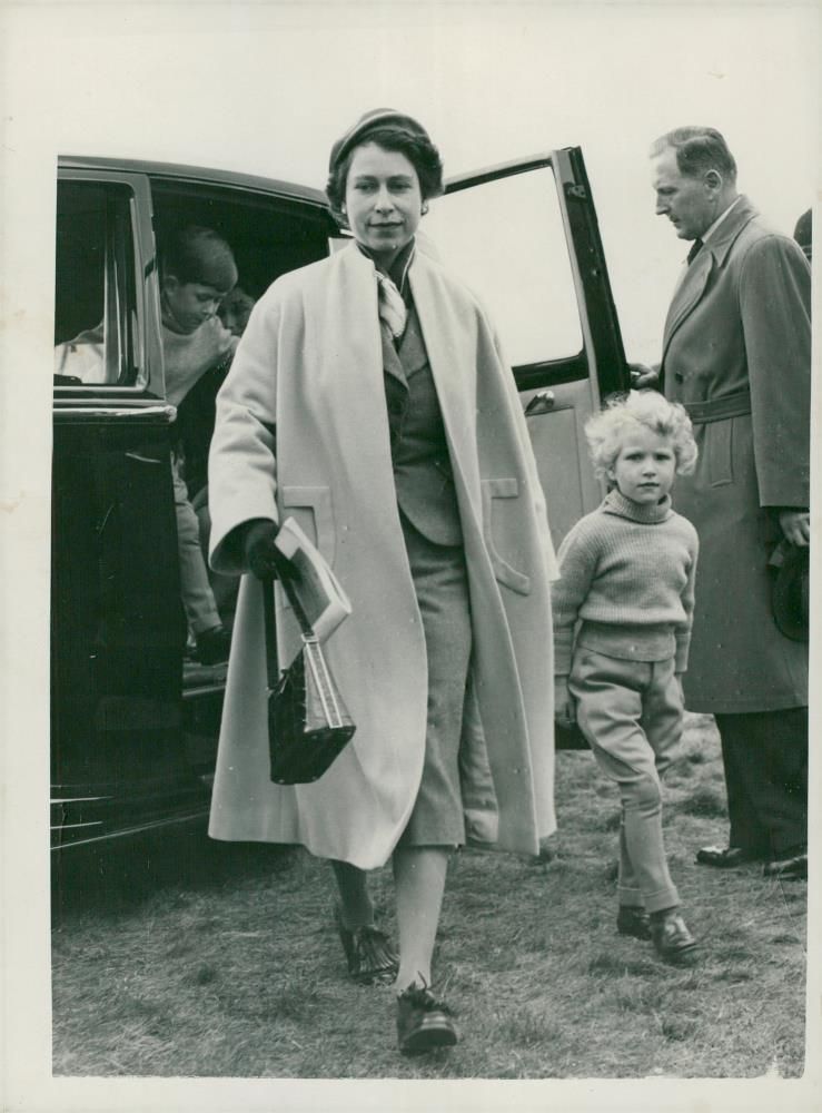 Queen Elizabeth II, Princess Anne and Prince Charles - Vintage Photograph