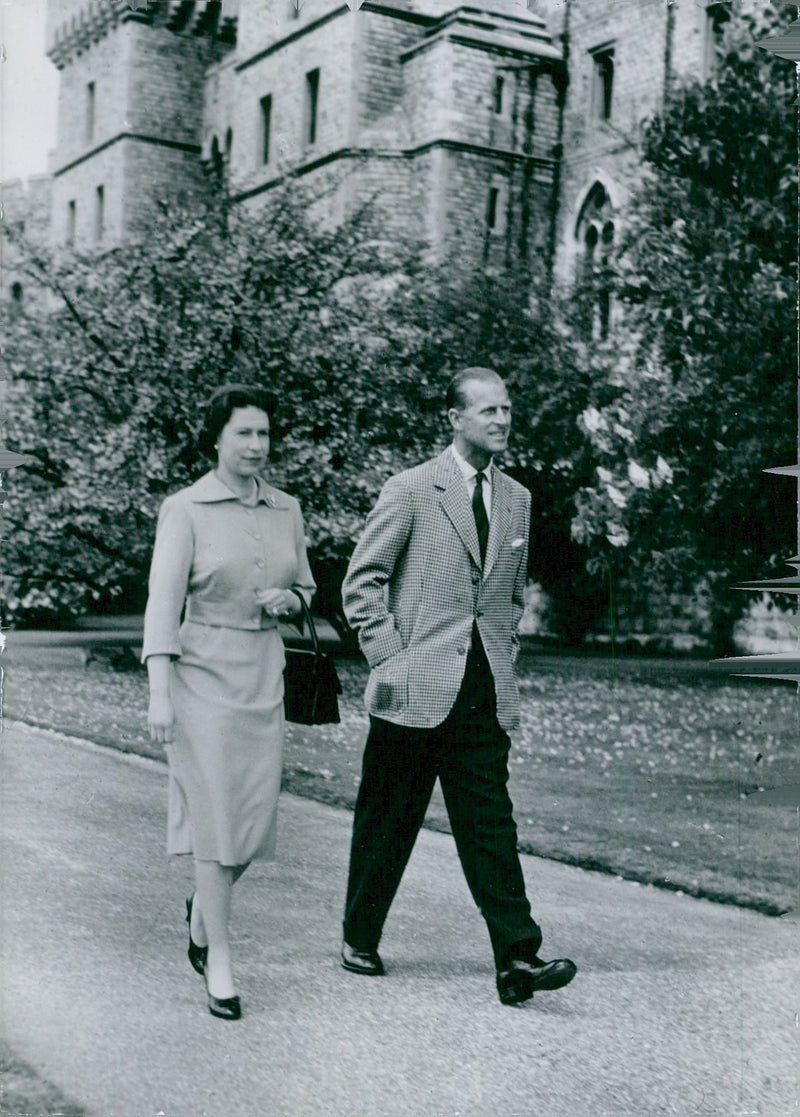 Queen Elizabeth II and the Duke of Edinburgh - Vintage Photograph