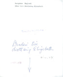 Embroidery gift to English Queen Elizabeth II - Vintage Photograph