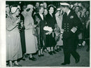 The duke of Edinburgh greets the English colony in Oslo - Vintage Photograph