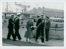 Queen Elizabeth arrives in Oslo - Vintage Photograph