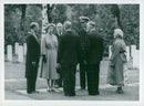 Queen Elizabeth visits the British cemetery in Oslo - Vintage Photograph