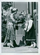 Queen Elizabeth on official visit to Oslo - Vintage Photograph