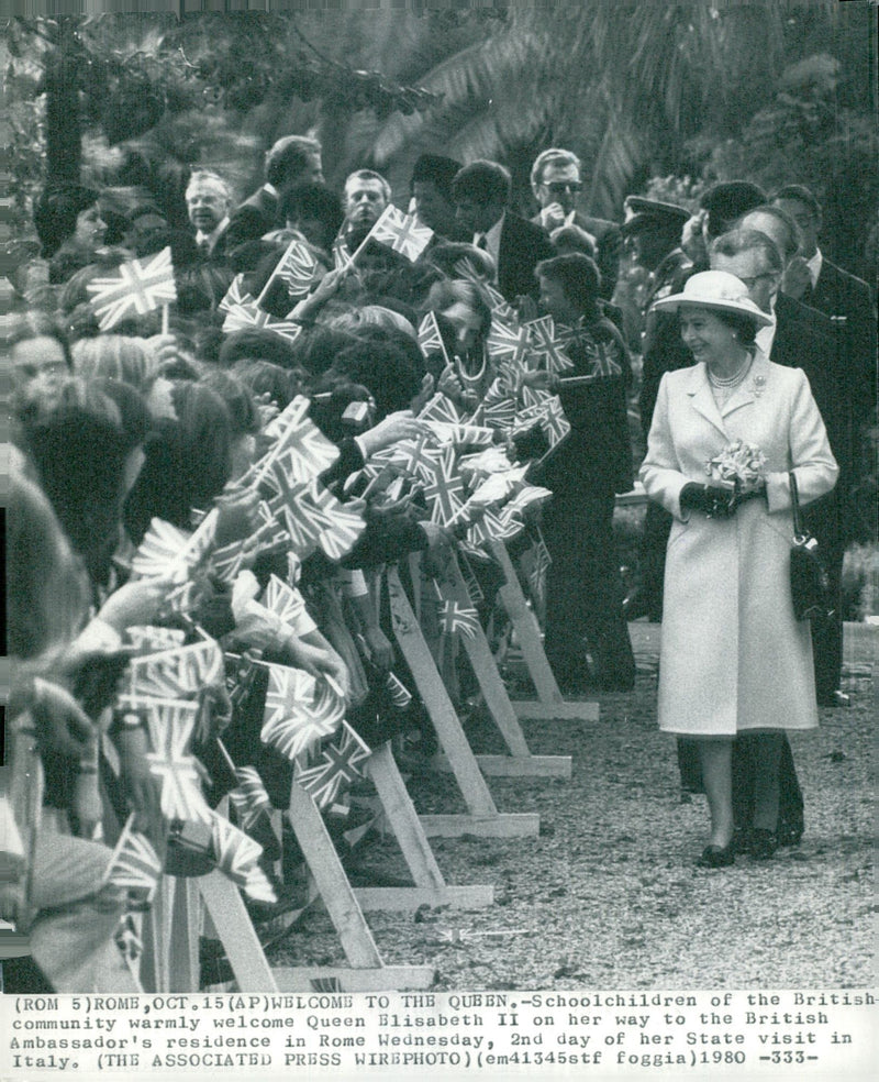 Drottning Elizabeth II. - Vintage Photograph