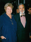 Claire Rayner with Desmond. - Vintage Photograph