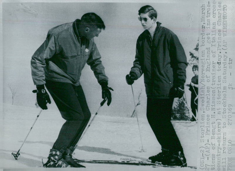 Prince Charles and Bengt H.Nilsson - Vintage Photograph