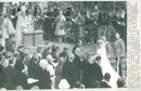 The Princess Anne is brought up to the altar by her dad Duke of Edinburgh at her wedding with Captain Mark Philips in Westminster Abbey - Vintage Photograph