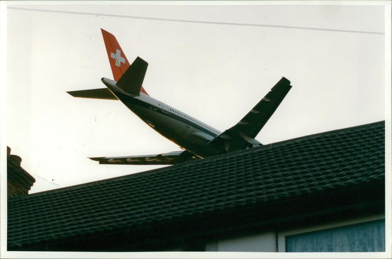 Swissair jet. - Vintage Photograph