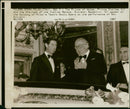 Prince Charles and Giovani Spadolini. - Vintage Photograph