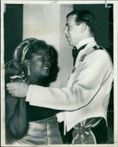 The Duke of Kent and Mrs. Mustapha. - Vintage Photograph