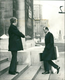 Duke of Kent with a civil servant. - Vintage Photograph