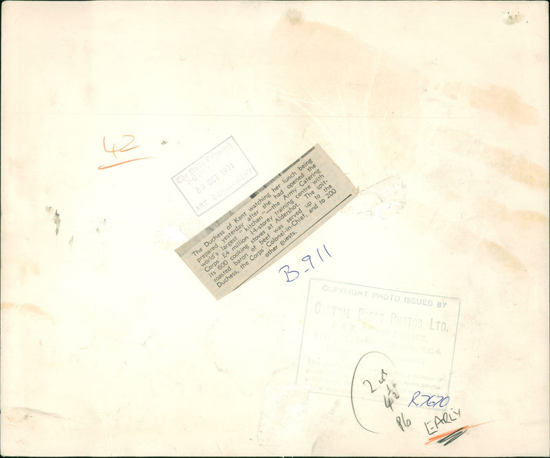 Duchess of Kent. - Vintage Photograph