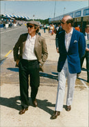 The Duke of Kent and Jackie Stewart. - Vintage Photograph