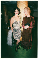The Duchess of Kent and Kristin Scott Thomas. - Vintage Photograph