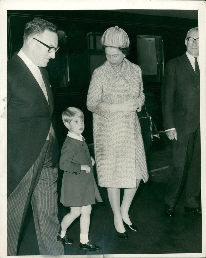 Prince Edward and Queen Elizabeth II. - Vintage Photograph