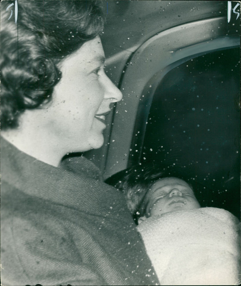 Prince Edward and Queen Elizabeth II. - Vintage Photograph