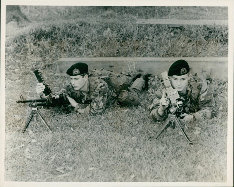 Prince Edward and 2nd Lt. J.P.H. Hughes. - Vintage Photograph