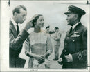 Wing Cdr. A.S. Mann and The Duke and Duchess of Kent. - Vintage Photograph