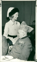 Katharine, Duchess of Kent and Richard Martin. - Vintage Photograph