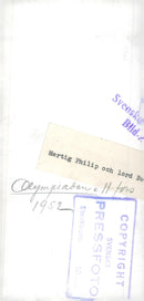 Prince Philip Duke of Edinburgh at the Olympics in Finland - Vintage Photograph