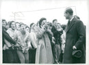 Prince Philip Duke of Edinburgh at rugby match - Vintage Photograph