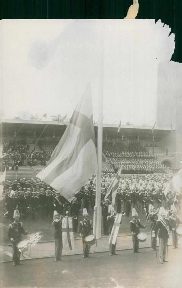Swedish flag day - until 1922 - Vintage Photograph