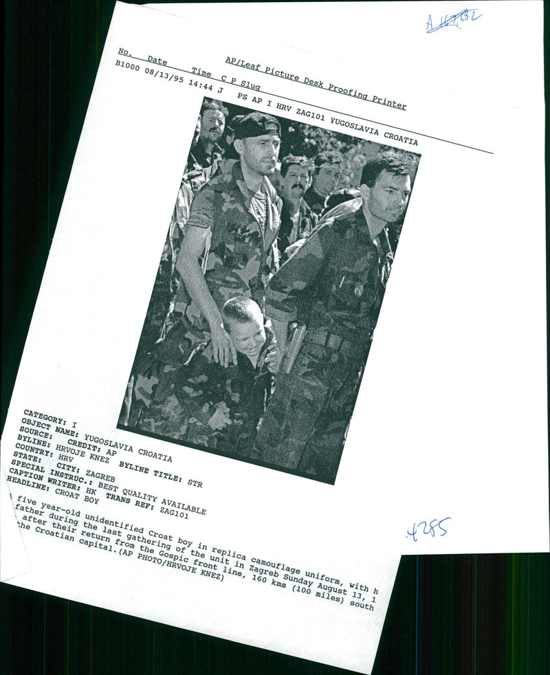 Croat boy. - Vintage Photograph