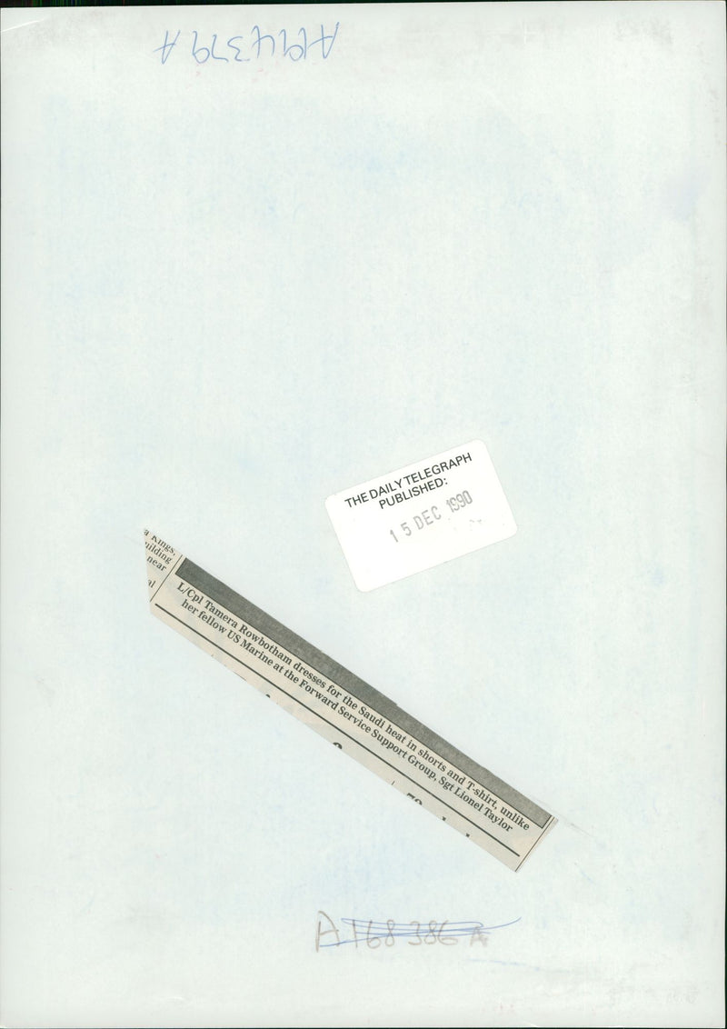 Invasion of Kuwait (Capt. Thamera Rowbothom) - Vintage Photograph