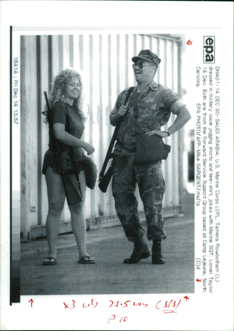 Invasion of Kuwait (Capt. Thamera Rowbothom) - Vintage Photograph